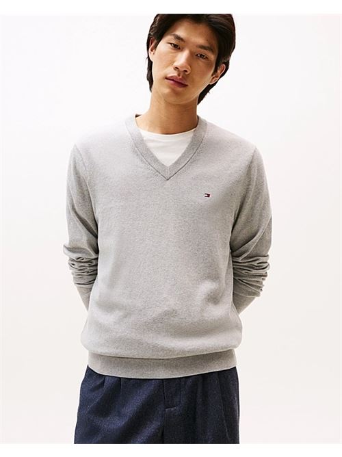 pima org ctn cashmere v neck Tommy Hilfiger | MW0MW28047P01.P01